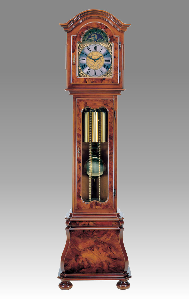 Grandfather clock Art.538/2 briar of walnut